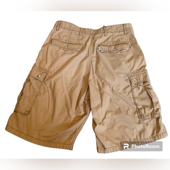 Levi’s Hiking Cargo Shorts-Size 31-Levi Strauss & Co Gorpcore Tan Pockets - Picture 3 of 12